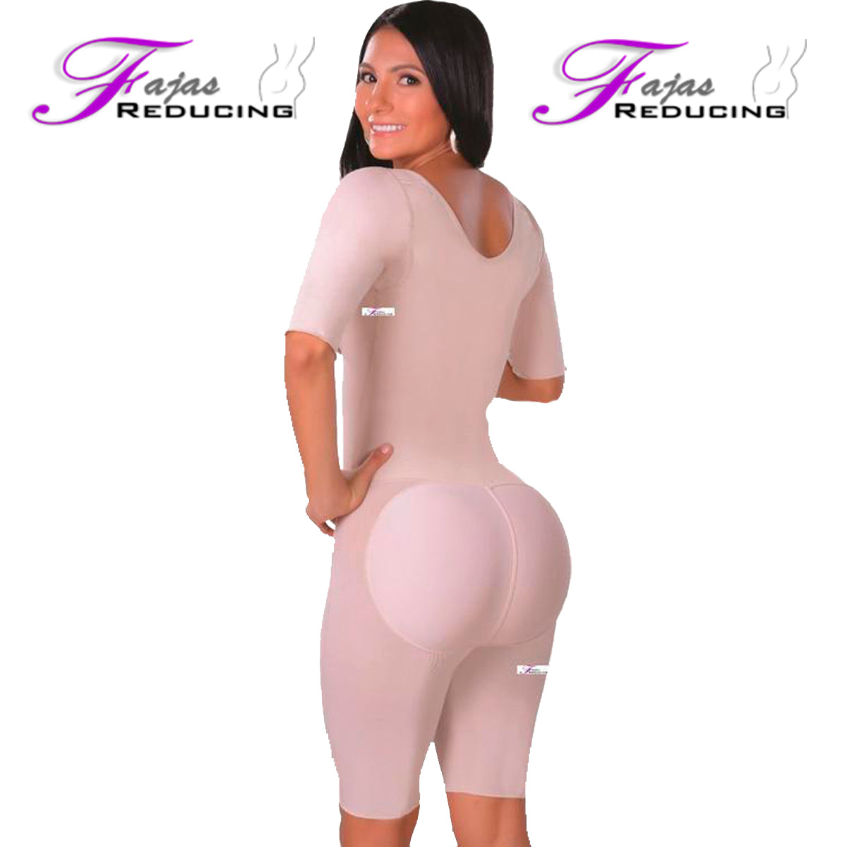 060 Faja Colombiana Body shaper to reduce measurements, half leg, daily  use, post-surgical, 2 levels of adjustable clasps, covered high back at   Women's Clothing store