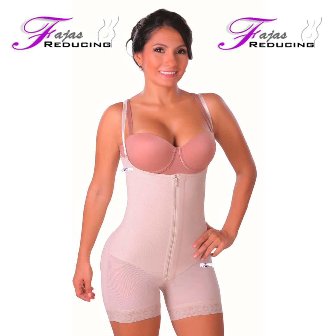 Short Colombian Shaper Girdle with thick strap