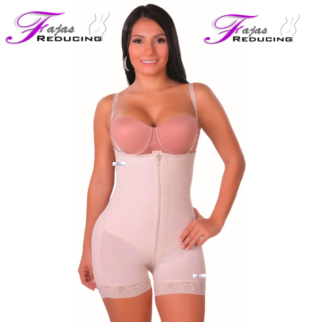 Colombian Short and Strapless Body Shaper - Faja reductora short y