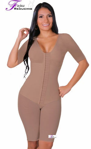 Faja Colombiana Full Body Shaper Post-Surgical Sleeves And Bra