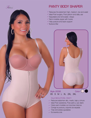  Faja Reductora Mujer panty type U shaped back
