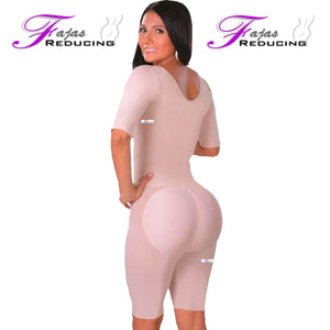 M&D 0468 Full Body Slimming Mid-Thigh Shaper  Fajas Colombianas Reductoras  Beige at  Women's Clothing store