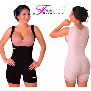 Colombian Full back body Shaper short - Faja Reductora short